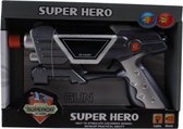 pistool Super Hero junior zwart/zilver