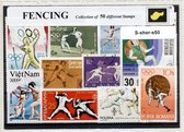 Schermen – Luxe postzegel pakket (A6 formaat) : collectie van 50 verschillende postzegels van schermen – kan als ansichtkaart in een A6 envelop - authentiek cadeau - kado - geschen