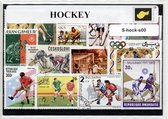 Hockey – Luxe postzegel pakket (A6 formaat) : collectie van verschillende postzegels van hockey – kan als ansichtkaart in een A6 envelop - authentiek cadeau - kado - geschenk - kaart - hockey sport -  hockeystick - KNVH - oranje - zaalhockey - stick