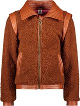 B.Nosy meisjes teddy vest met leatherlook details Camel