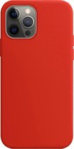 Hoesje Geschikt voor iPhone 13 Pro Hoesje Siliconen Cover Case - Hoes Geschikt voor iPhone 13 Pro Hoes Back Case - Rood