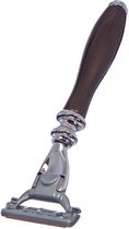 BARBIER'S HOUSE Razor Retro - Hoofd 3 messen - Bruine parel