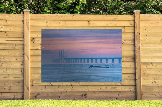 Décoration murale Mer gelée en Suède - 180x120 cm - Poster jardin - Toile jardin - Poster extérieur