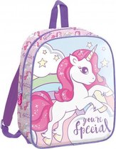 schooltas eenhoorn 29 cm polyester roze/paars