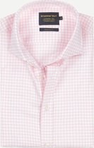 Steppin' Out Herfst/Winter 2021  Brushed Cotton Cutaway Shirt Mannen - Regular Fit - Katoen - Roze (XXL)