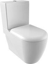 Bally Grande XL Duoblok Toiletpot Met RVS Sproeier (Bidet) Wit