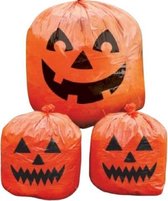afvalzakken Halloween 91.4 x 121,9 cm oranje 3 stuks