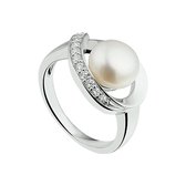 The Jewelry Collection Ring Parel En Zirkonia - Zilver