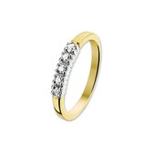 The Jewelry Collection Ring Diamant 0.15ct H P1 - Bicolor Goud