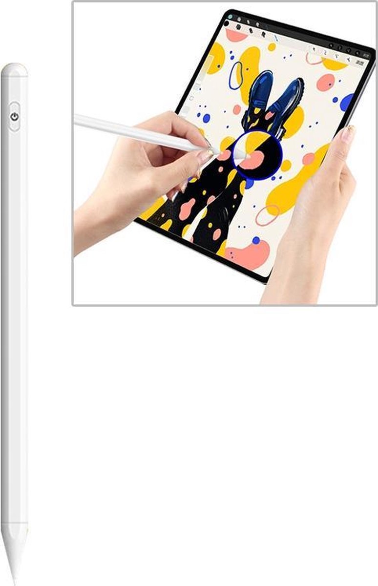 By Qubix Stylus Pen - Pencil voor tablet of mobiel - Wit