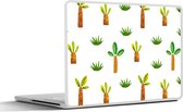 Laptop sticker - 14 inch - Jungle - Gras - Boom - 32x5x23x5cm - Laptopstickers - Laptop skin - Cover