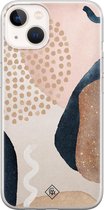 Casimoda® hoesje - Geschikt voor iPhone 13 Mini - Abstract Dots - Siliconen/TPU telefoonhoesje - Backcover - Geometrisch patroon - Multi