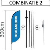 Beachflag Convex S - 60x240cm - OCCASSIONS - COMBI 2