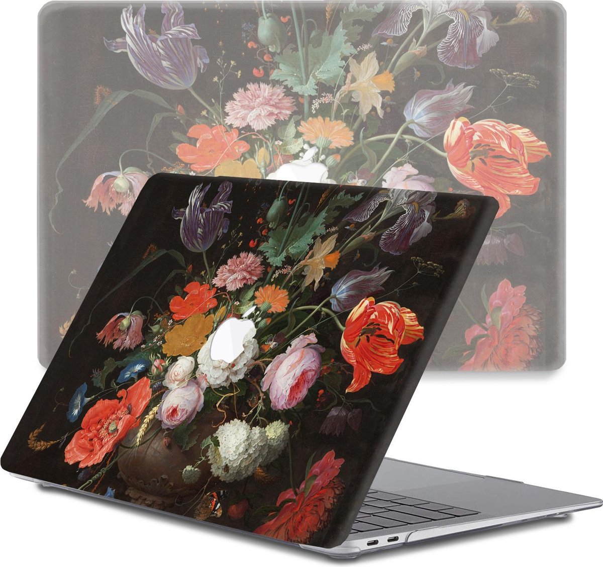 Lunso Geschikt voor MacBook Air 13 inch (2010-2017) cover hoes - case - Stilleven Met Bloemen