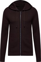 WE Fashion Heren merinowollen vest met capuchon