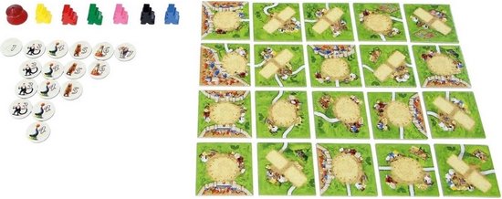 Thumbnail van een extra afbeelding van het spel Spellenbundel - 3 Stuks - Carcassonne Het Circus & Kathedralen en Herbergen & Bruggen, Burchten en Bazaars