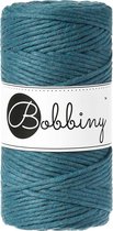Bobbiny - Macramé - 3mm - Peacock Blue - Klos 100 meter