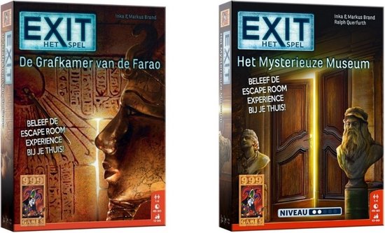 Afbeelding van het spel Spellenbundel - 2 Stuks - Exit - De Grafkamer Van De Farao & Het Mysterieuze Museum