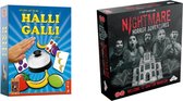 Spellenbundel - 2 Stuks - Halli Galli & Nightmare Horror Adventures