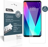 dipos I 2x Pantserfolie helder compatibel met LG V30S ThinQ Beschermfolie 9H screen-protector