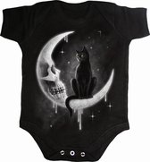 Spiral Baby romper -M- GOTHIC MOON Zwart