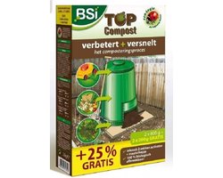 BSI - Top Compost - Versnelt en verbetert composteerproces + geurneutralisator - 100 % Biologisch afbreekbaar - 2 zakjes van 1 kg