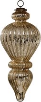 PTMD Santhy Kerstornament - H30 x Ø30 cm - Glas - Goud glanzend