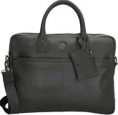 WILD - Lederen Laptoptas - 15,6 inch - Zwart