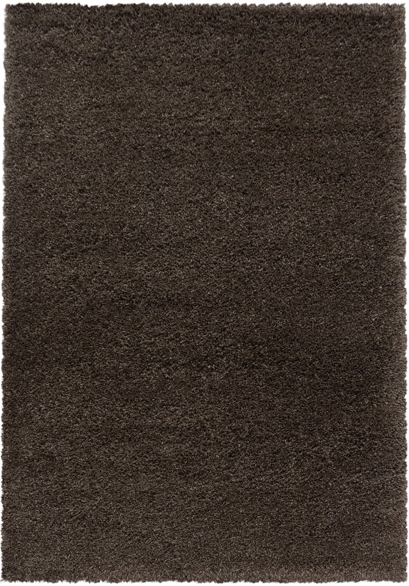 Pearl Soft Hoogpolig Vloerkleed Bruin- 140x200 CM
