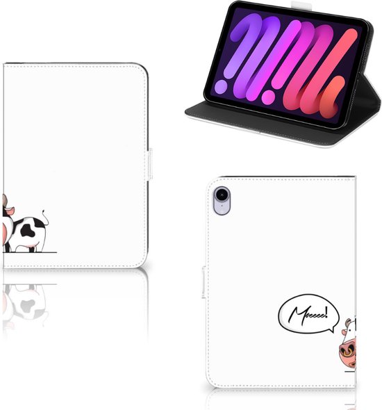 Book Cover iPad Mini 6 (2021) Housse avec Support Vache Cadeau Personnalisé