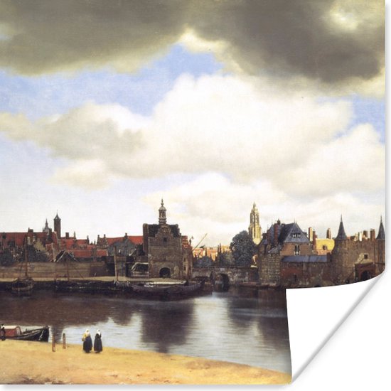 Poster View of Delft - Johannes Vermeer - 50x50 cm