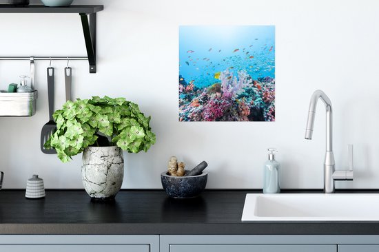 Poster Récif coloré et corail - 30x30 cm