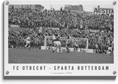 Walljar - FC Utrecht - Sparta Rotterdam '70 - Muurdecoratie - Plexiglas schilderij