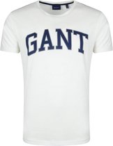 Gant - T-shirt Graphic Blauw Off-White - Maat XL - Regular-fit
