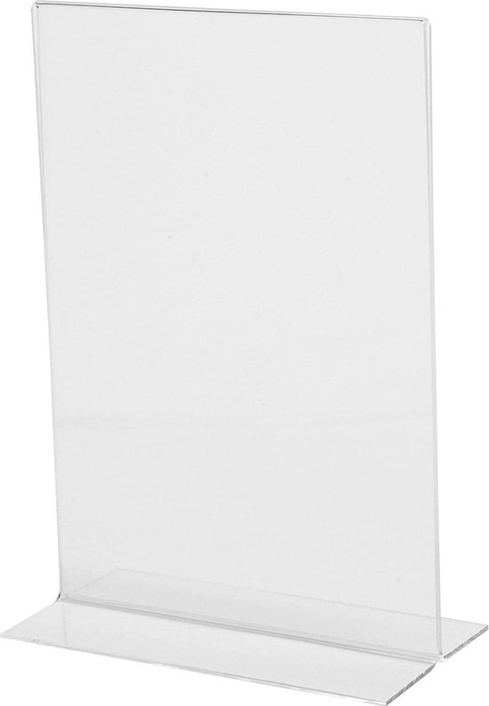 Support de table Sigel cristal clair A5 droit