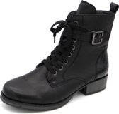 Rieker Dames Veterboot Y9714-00 Zwart - Maat 41