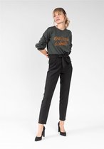 DEELUXE Paperbag broek met plooien ROSELINE Black