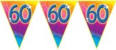 Verjaardag thema 60 jaar geworden feest vlaggenlijn van 5 meter - Feestartikelen/versiering