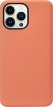 ADEL Premium Siliconen Back Cover Softcase Hoesje Geschikt voor iPhone 13 Pro - Oranje