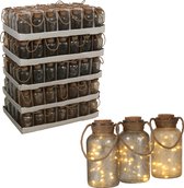 Luca Lighting - Fles 3 assorti 20 led werkt op batterijen PDQ 175 stuks - h21xd10cm - Woonaccessoires en seizoensgebondendecoratie