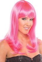 Hollywood Pruik - Roze