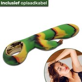Flame de produits Unlimited - Vibromasseur - Avec fonction de chauffage ! -G Spot - Vagin - Stimulateur de Clitoris Lapin - Couleurs Rasta