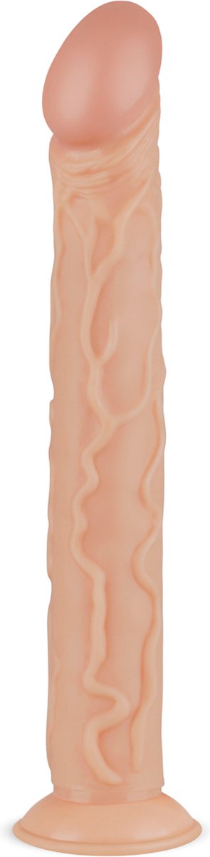 Real Fantasy - Shawn - Realistische Dildo met Zuignap - 35 cm - Dildo - Dildo's - Sex Toys voor Vrouwen en Mannen - Dildo Mannen Anaal - Beige