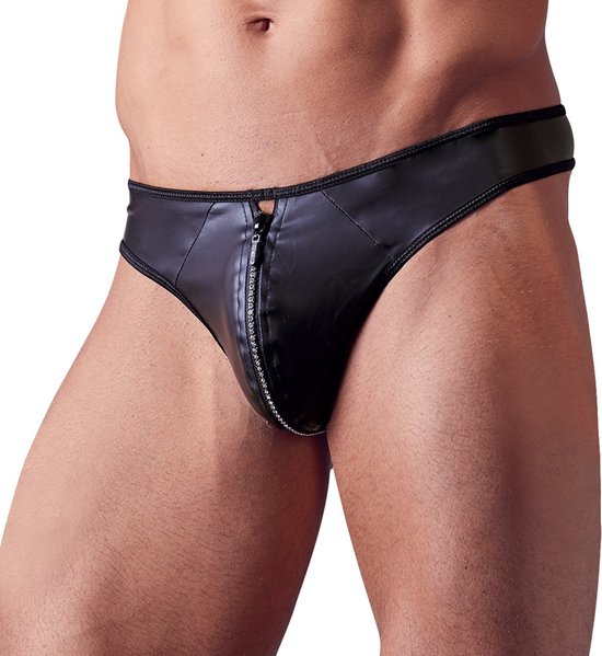 Svenjoyment Underwear Mannenstring Met Rits Met Strass