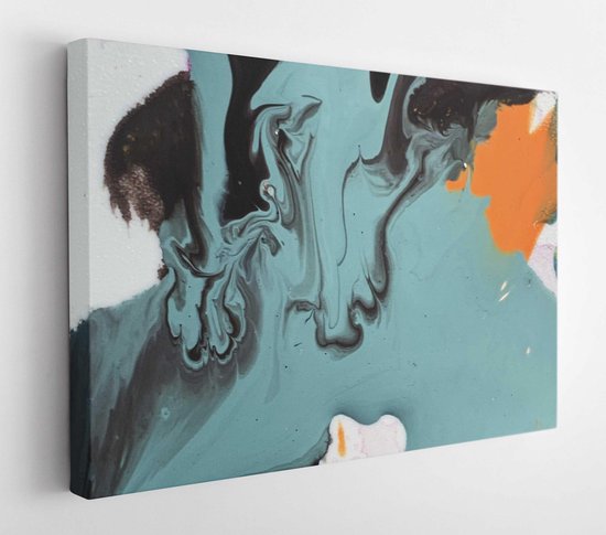 Blauw abstract schilderij - Modern Art Canvas - Horizontaal - 3705368 - 40*30 Horizontal