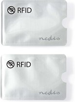 Nedis RFID Beschermingshoesjes | Bescherming tegen: 10 KHz - 5.8 GHz | Geschikt voor 3 Kaarten | 3.36 g | Aluminium | Zilver