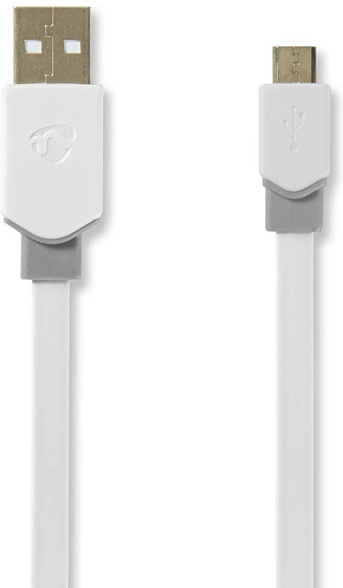 NEDIS CCBP60500WT10 USB-Kabel 1,00 m Wit