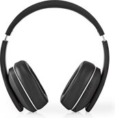 Nedis Draadloze Over-ear Koptelefoon - Maximale batterijduur: 24 uur - Ingebouwde microfoon - Drukbediening - Ondersteuning voor spraakbesturing - Volumebediening - Inclusief reiskoffer - Grijs / Zwart