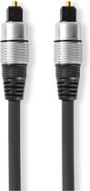 Nedis Optische Audiokabel | TosLink Male | TosLink Male | 1.50 m | Rond | PVC | Antraciet | Doos
