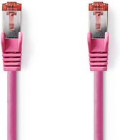 CAT6-kabel | RJ45 Male | RJ45 Male | S/FTP | 2.00 m | Rond | LSZH | Roze | Polybag